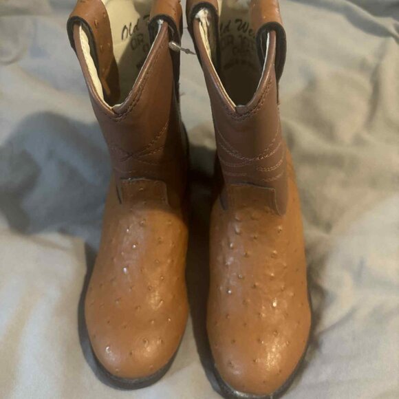 Size 11/12 Old West Kids' Brown Cowboy Boots - #OR-1017 - Picture 5 of 5